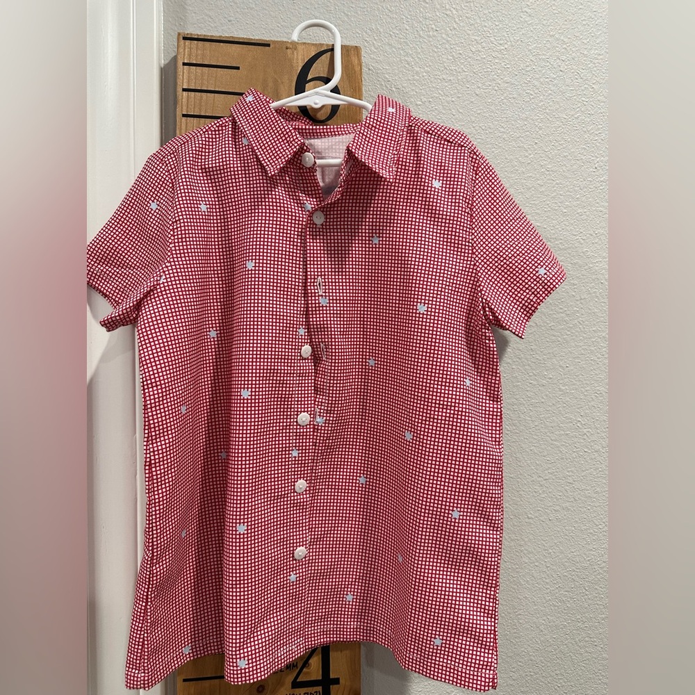 Boys Boutique 4th of July Button Down. Size 7-8